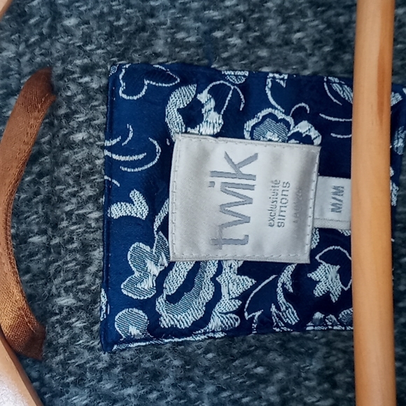 Twik by Simmons Wool Blend Peacoat - Picture 2 of 9